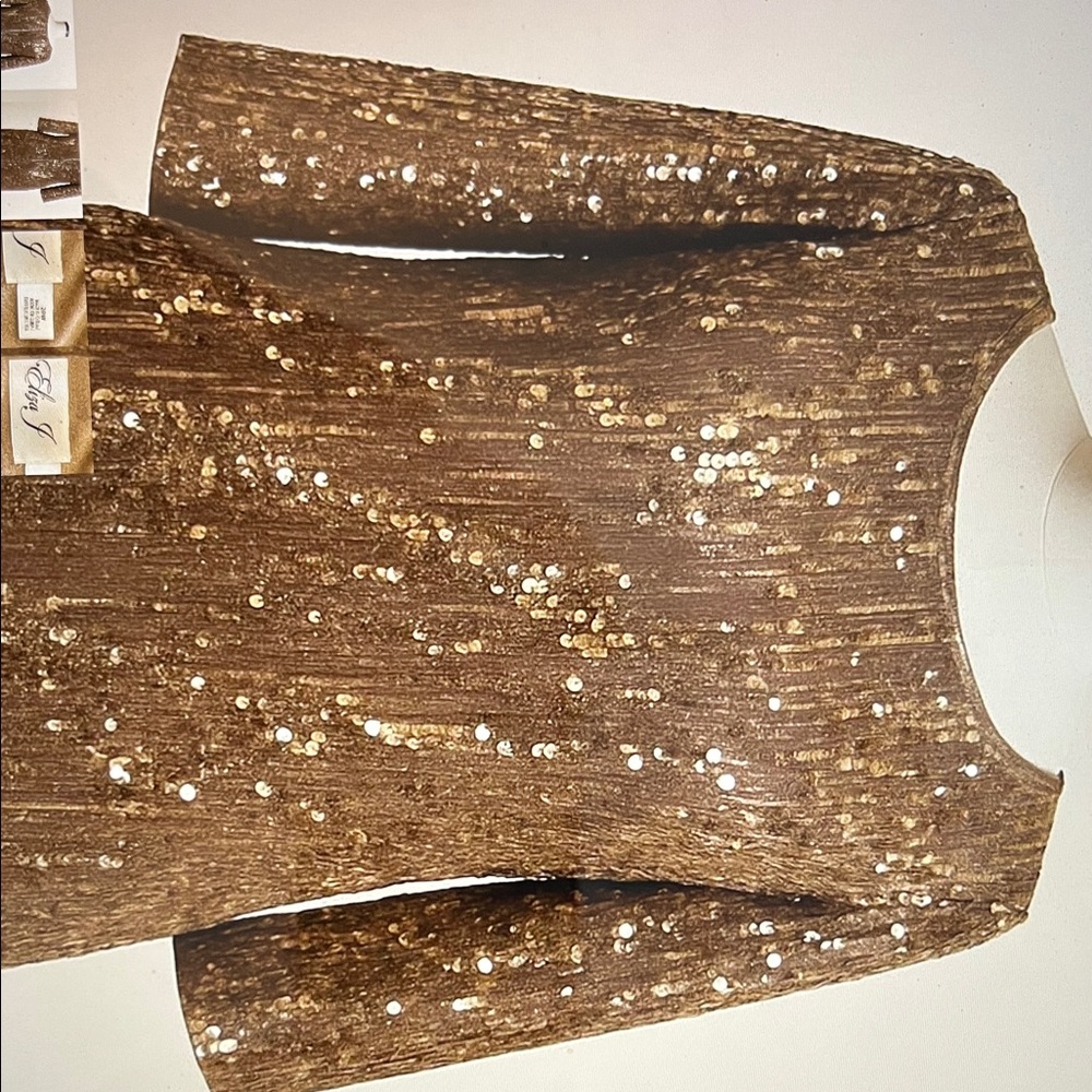 Zara Shimmering Gold Sequin dress